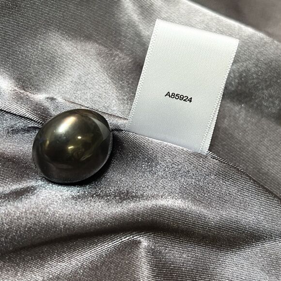 Bradley Bayou Genuine Suede Leather Jacket Womens XL Gray Studded Button Front - Picture 15 of 16